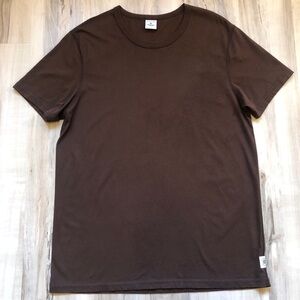 Reigning Champ Mens L Brown T Shirt Made in Canada 100% Cotton Athletic Wear Tee